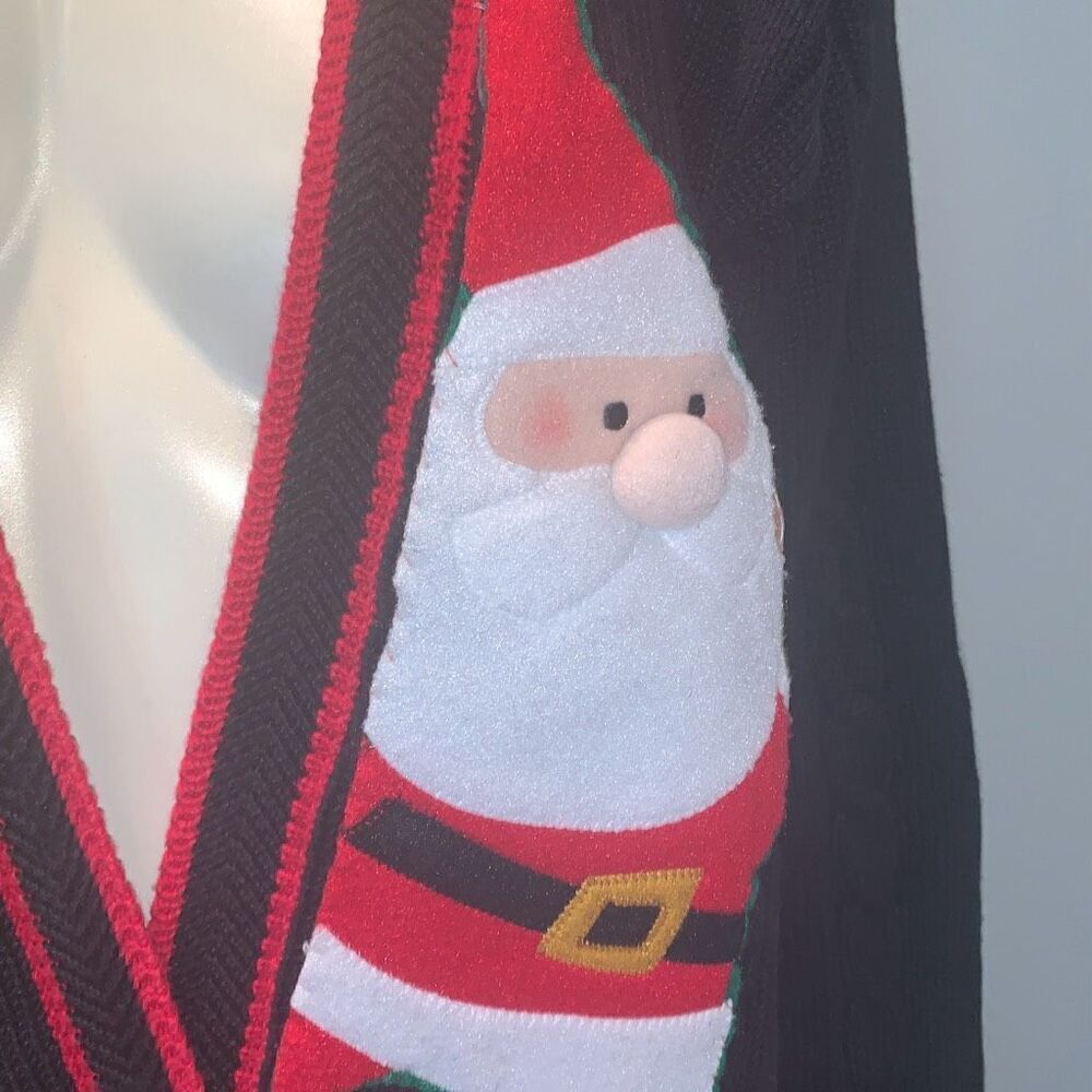 Vintage Jantzen Christmas Santa‎ Holiday Button Down Cardigan Sweater Size XL - Picture 7 of 15